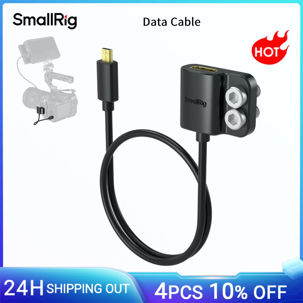 Image of SmallRig Ultra-slim 2.0 Datenkabel für Sony A7R IV/A7RIII/A7III/A7II/A7RII für Fujifilm X-T3 unterstützt Auflösungen bis zu 4K@60HZ.