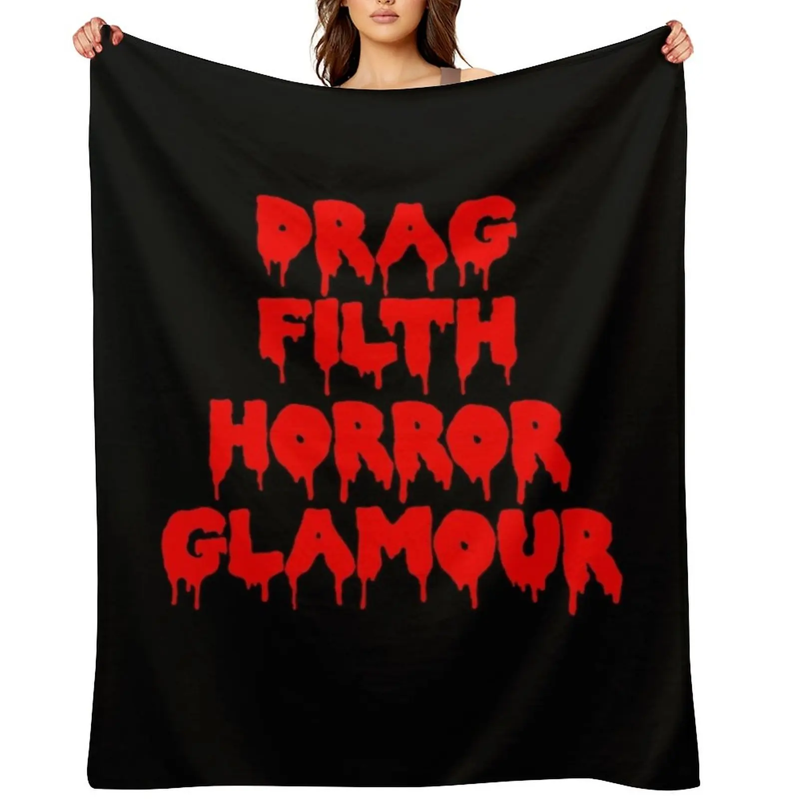 

Drag Filth Horror Glamour Throw Blanket For Sofa Thin Plaid warm winter Single Blankets