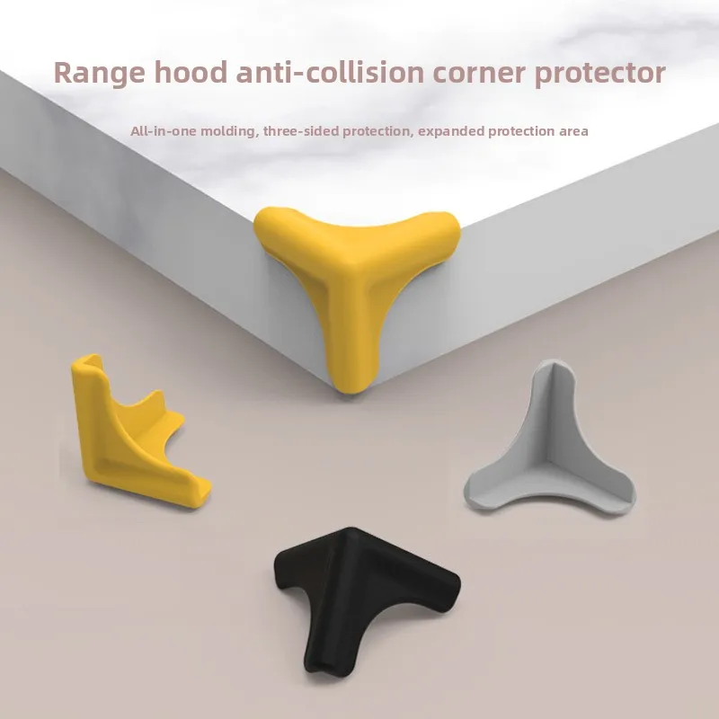 Anti-knock Silicone Anti-collision Angle 3D T-shaped Angle Safety Table Cabinet Corner Free Sticker Protection Angle