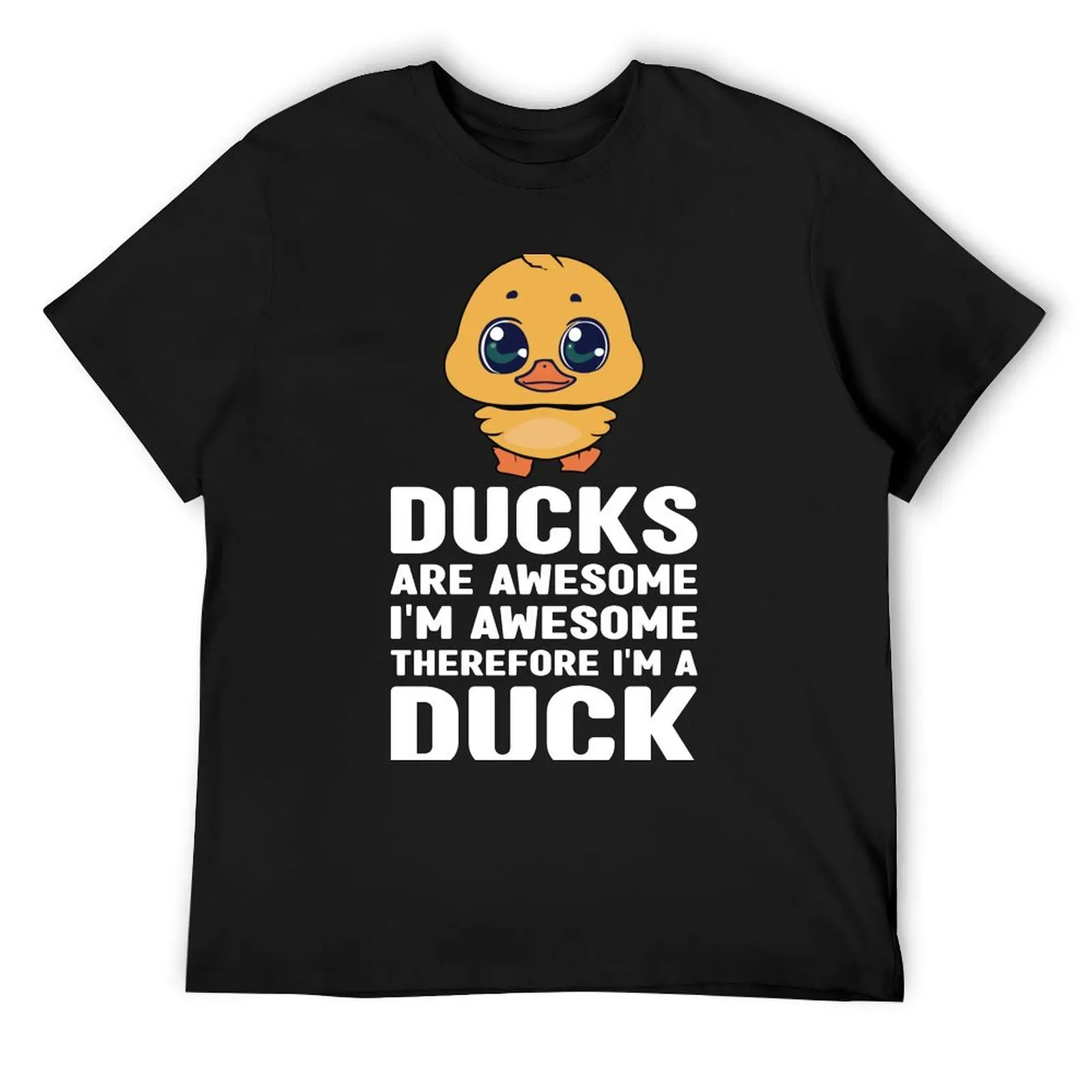 

Funny Ducks Are Awesome I'm Awesome Therefore I'm a Duck Lover T-Shirt summer clothes baggy shirts mens champion t shirts
