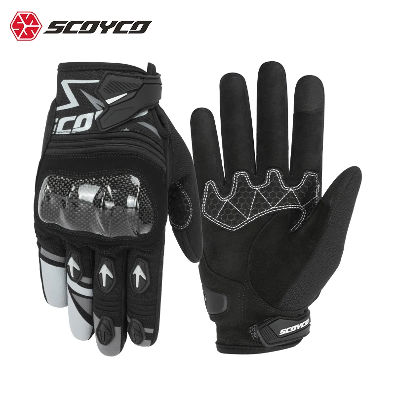 Motorcycle Gloves Summer Breathable Touch Screen Anti-Fall Anti-Shock Motocross Gloves Racing Riding Protection Motorbike Gloves