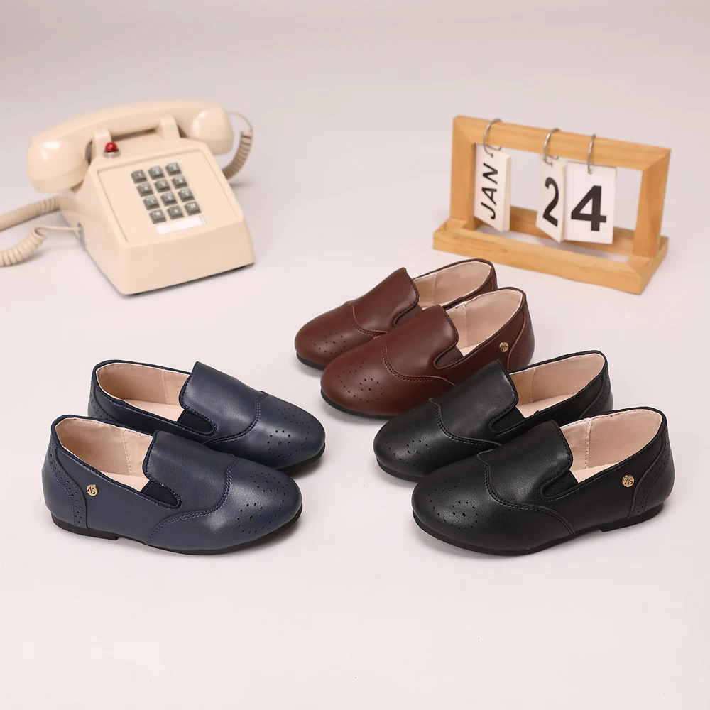 AS Kids Shoes Children Brand Shoes Baby Girls Leather Shoes Toddler Princess Flats Boys Brouge Oxford Soft Platform Mary Jane image 5