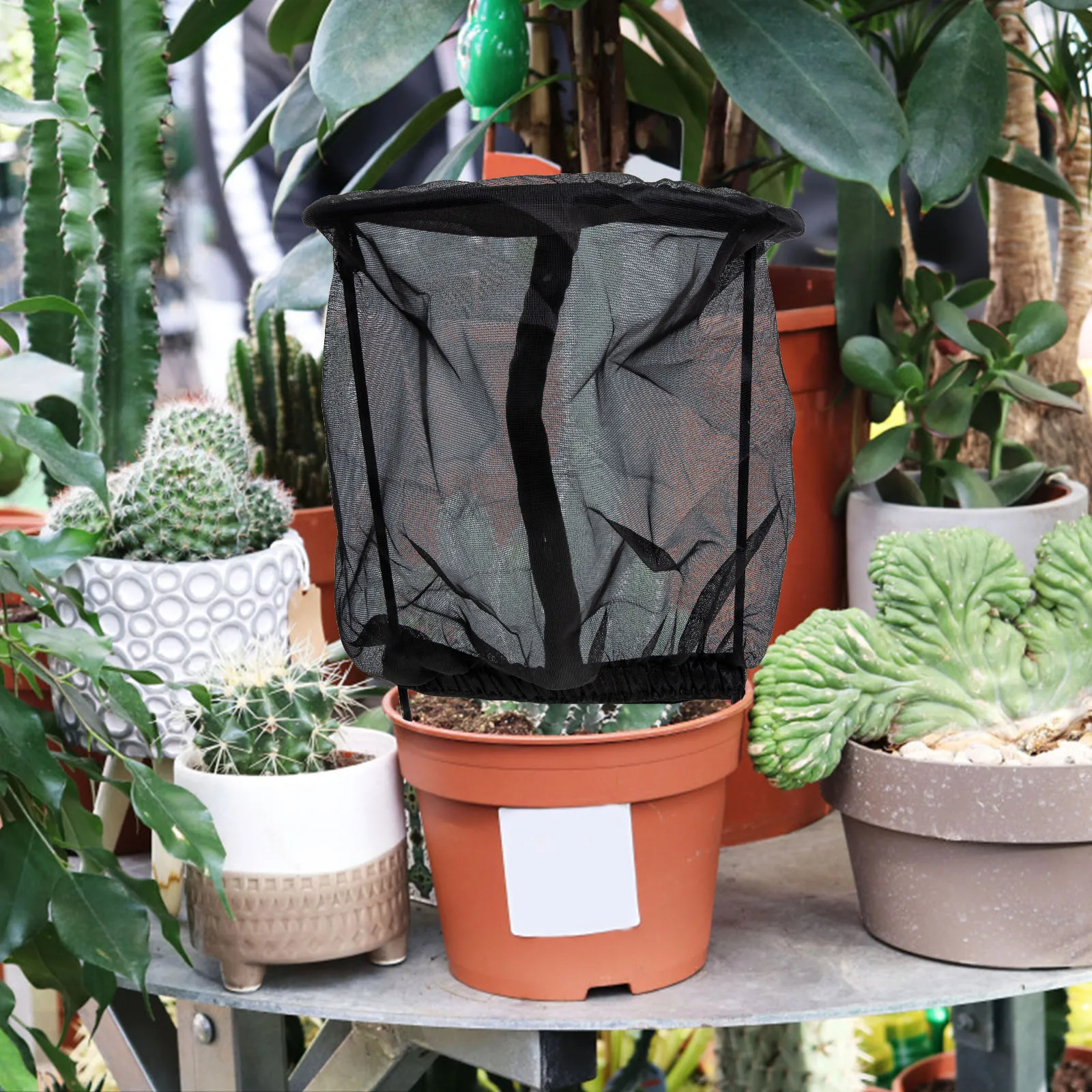 

Premium Flower Pot Net Cage Gardening Mesh Plant Screen Insect Barrier Birdcage Cover Durable Protective Slender Plant