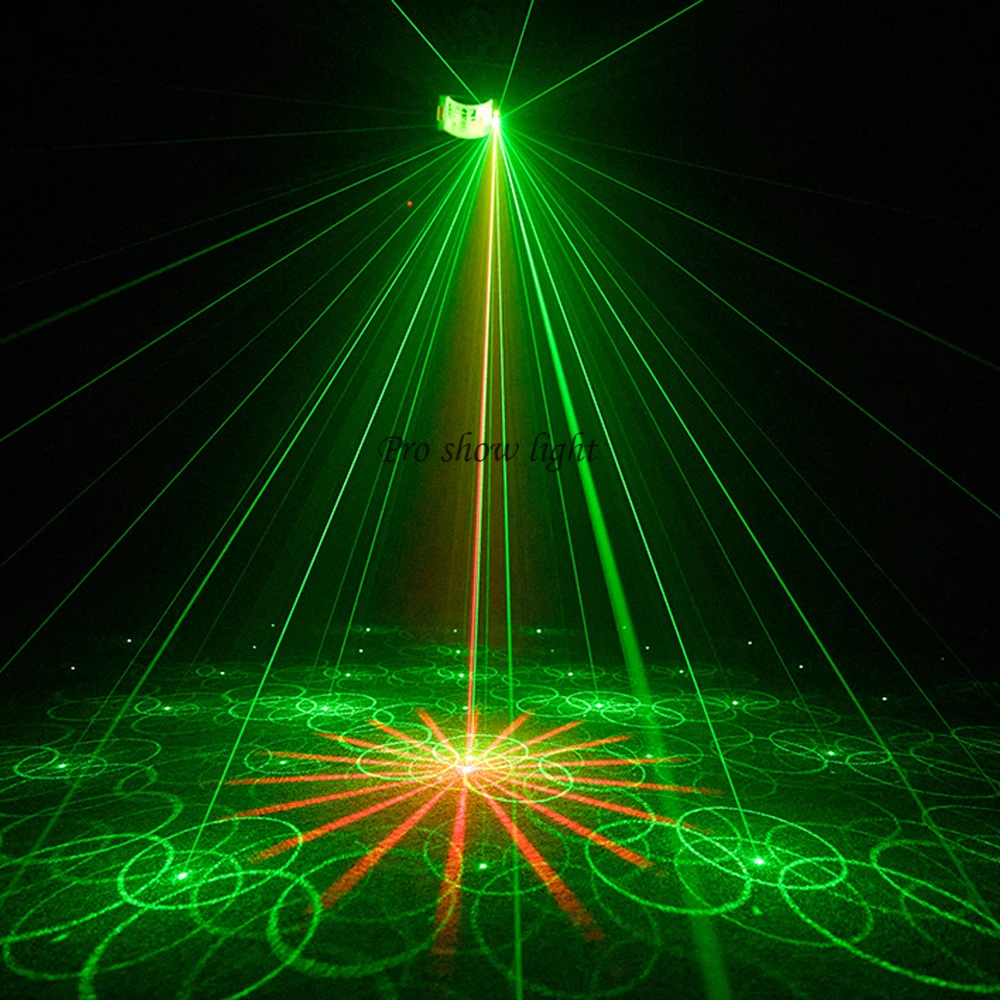 Dj Party Light LED Strobe Light 15W 3IN1 Effect Lazer Light Projector Sound Activated Stage Light With Remote For Disco Club Bar