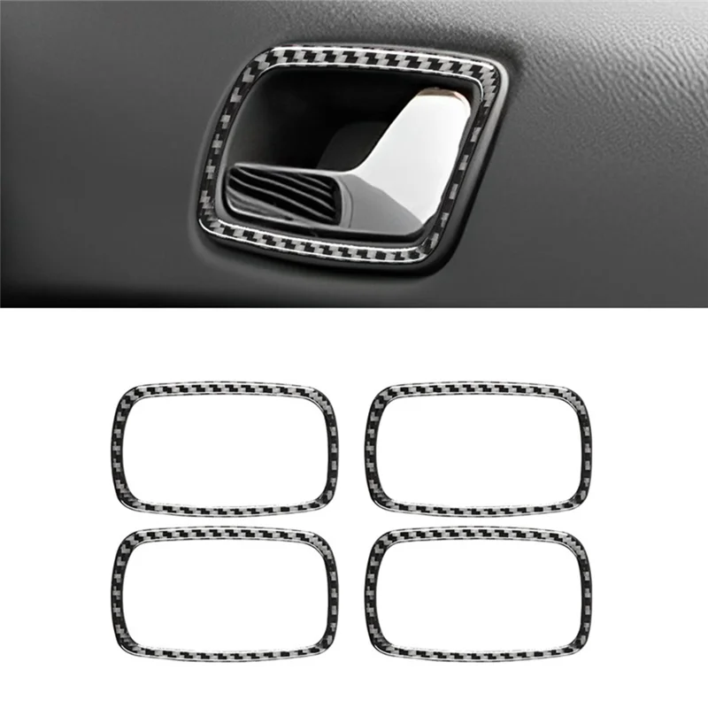 For Chevrolet Cobalt 2005-2010 Soft Carbon Fiber Car Door Handle Cover Frame Trim Sticker Accessories