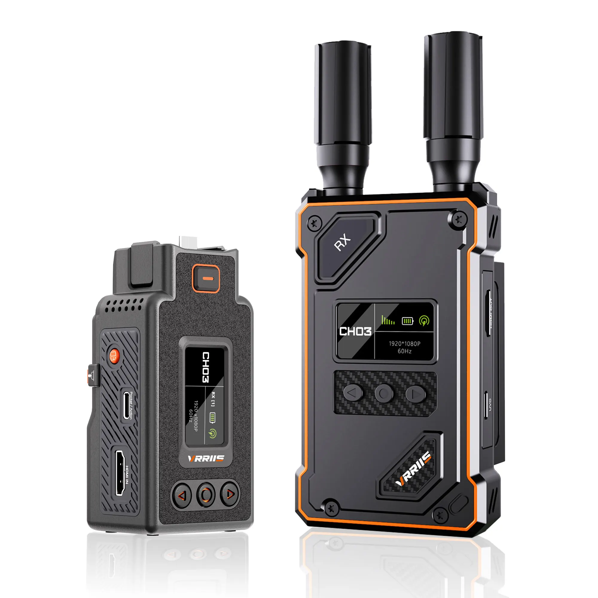 500m HDMI Wireless Extender Transmitter Receiver for DJI Pocket Action Insta360 Ace Camera Live Streaming Video Capture Record