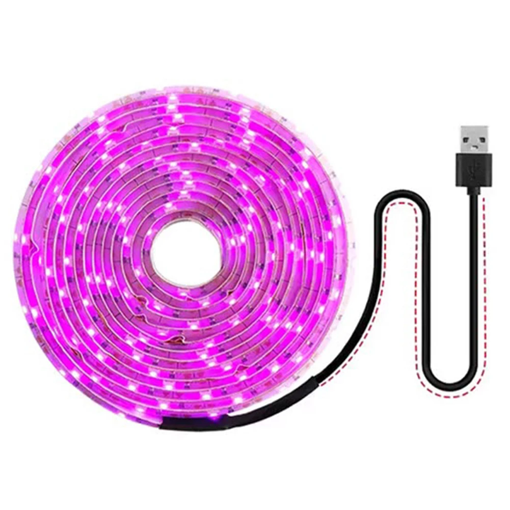 كامل الطيف USB تنمو شرائط مصباح مقاوم للماء تزايد مصباح مصباح الطيف الكامل للنباتات الزهور الدفيئة المائية #4