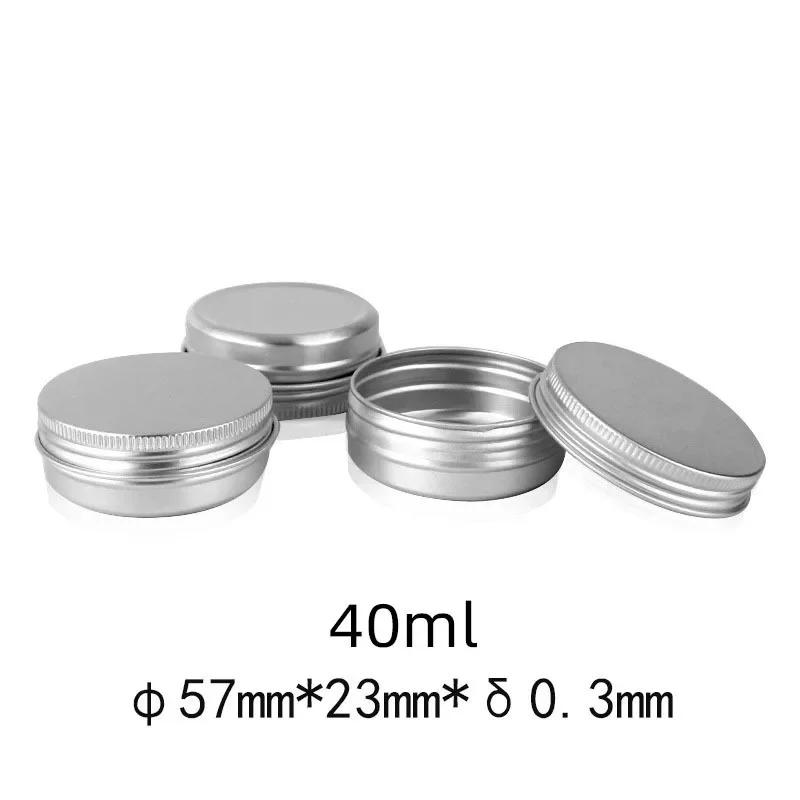 5g 10g 15g 20g 30g 40g 50g 60g 80g 100g 50 Stuks Zwart Aluminium Tin Potten Met Venster Lippenbalsem Container Lege Kaars Potten Metalen Containers Thee Blikjes verpakking