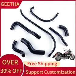 For Honda Shadow VT 750 Aero 750 VT750 VT750C 2007 2008 2009 Motorcycle Silicone Radiator Coolant Hose Pipe Kit