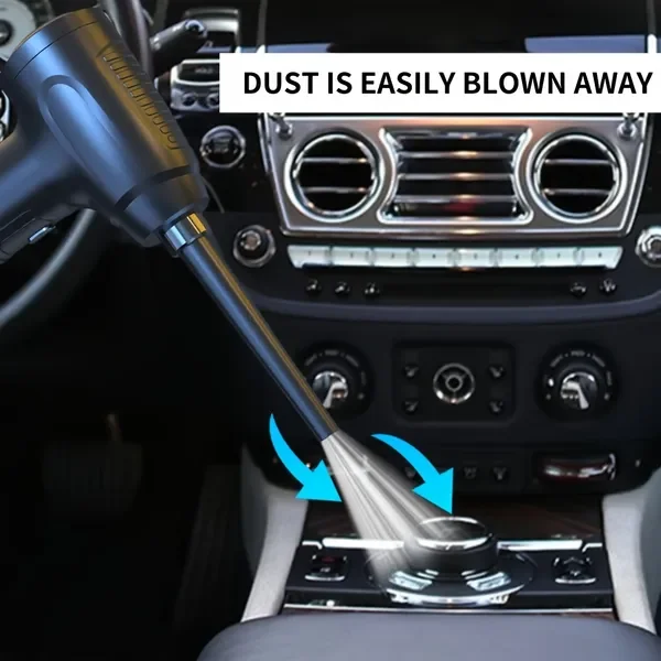 مكنسة كهربائية لاسلكية 3 في 1، منفضة هواء محمولة قابلة لإعادة الشحن للوحة المفاتيح والأريكة والسيارة والمكتب المنزلي