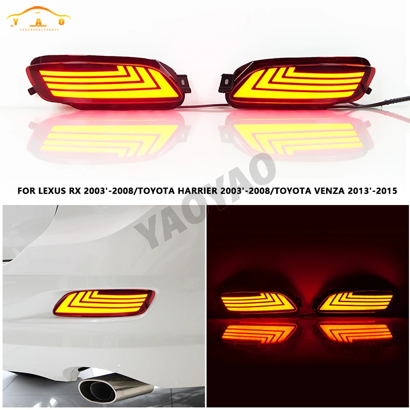 

Brake Light Turn Signal Backup Reflector Lamp Taillight Fog For Toyota Harrier 2003-2008 For Toyota Venza 2013-2015