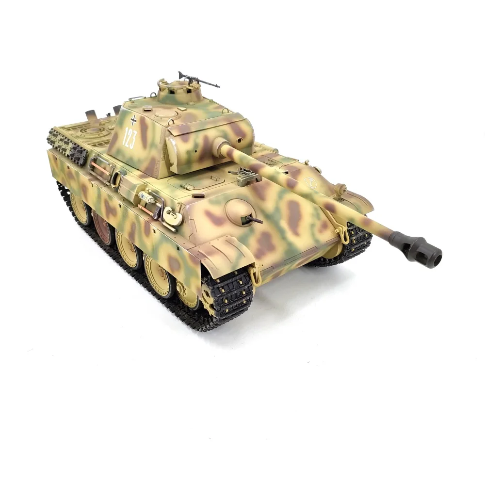 Coolbank RC Tank HengLong 3879-1 German Leopard G Battle Tank 1:16 2.4gh Wireless RC Tank Vehicles Model with Sound & Light Boys