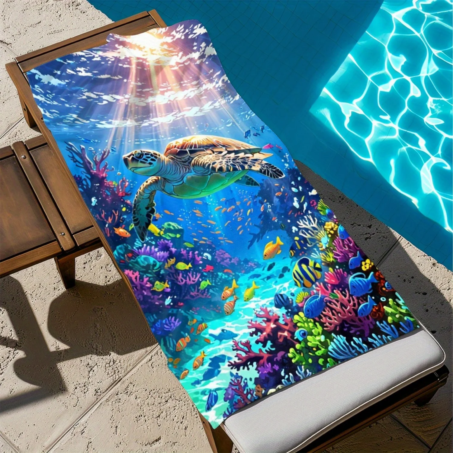 1pc Large Quick-Dry Beach Towe - Beach Towel Large recension och pris