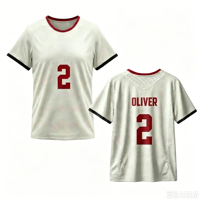 Dies ist ein spezielles, beige, maßgeschneidertes T-Shirt, Sommermode, atmungsaktiv, bequem, kurzärmelig – Detail 2