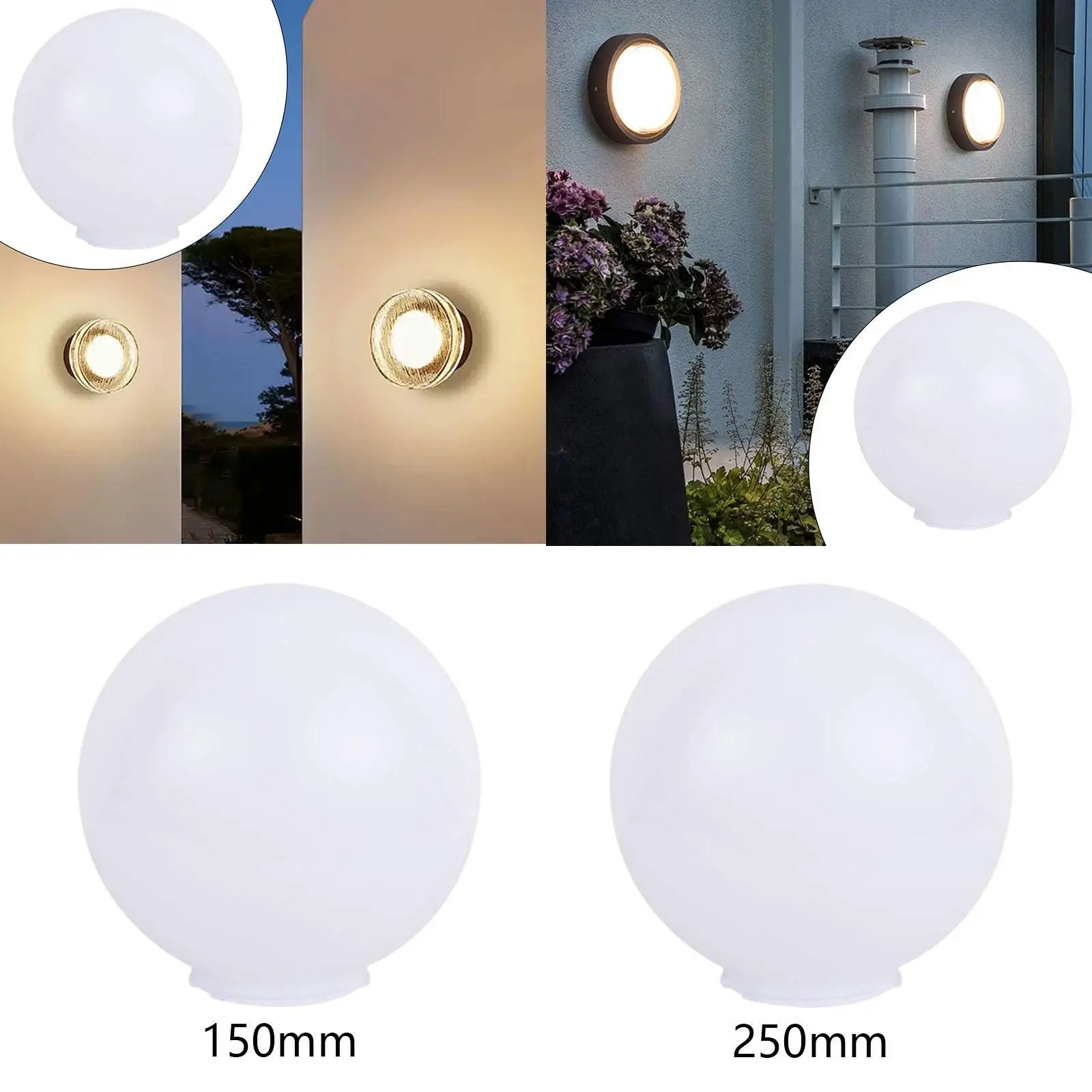 Lamp Post Globe Decoration Weatherproof Lighting Fixture Parts for Ceiling