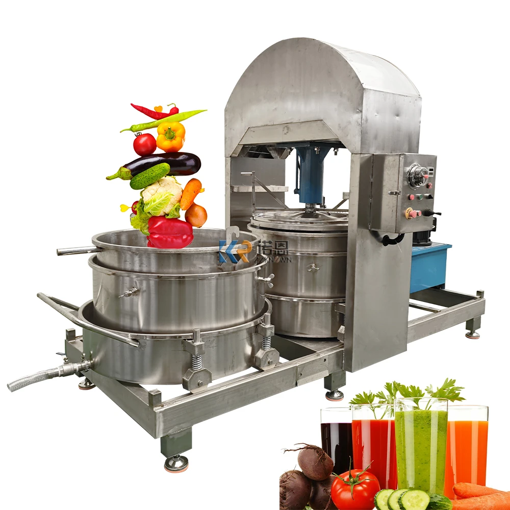 Commercial Double Barrel Hydraulic Orange Juicer Machine Fruit Rice Wine Filter Press Equipment