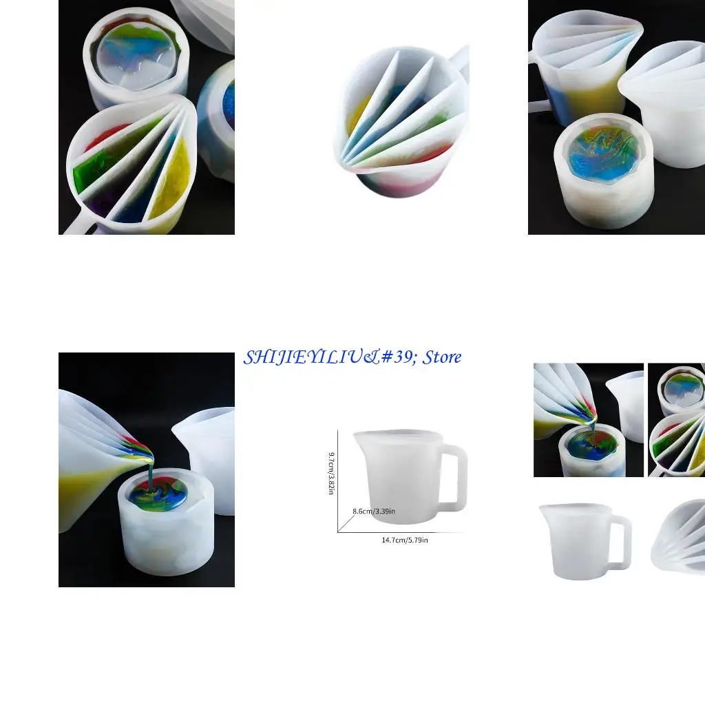 

E21F Resin Color Mixing Cup with Handle Gift for Jewelry Making and Art Enthusiasts