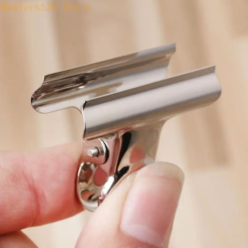 10Pcs Metal Grip Clip Sealer Bag Clamp Paper Document Ticket Binder N84C