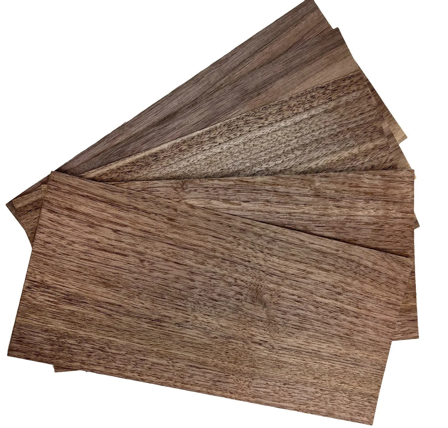 10pcs L:230x110x1mm Natural Wood Black Walnut Chips DIY Craft Thin Wood Veneer Sheets Marquetry Material