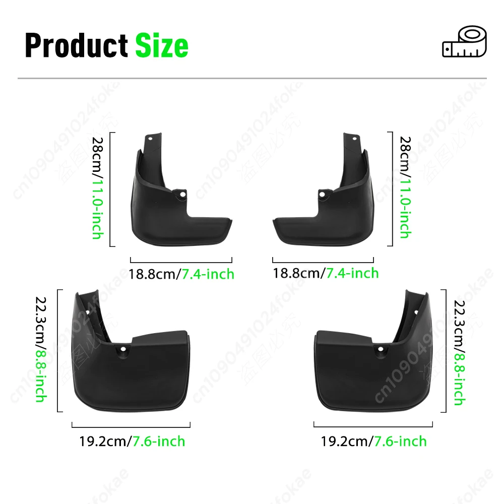 For Toyota Corolla 120 Altis 2002-2008 Sedan 2003 2004 2005 2006 2007 Fender Mudguard Mud Flaps Guard Splash Flap Mudguards