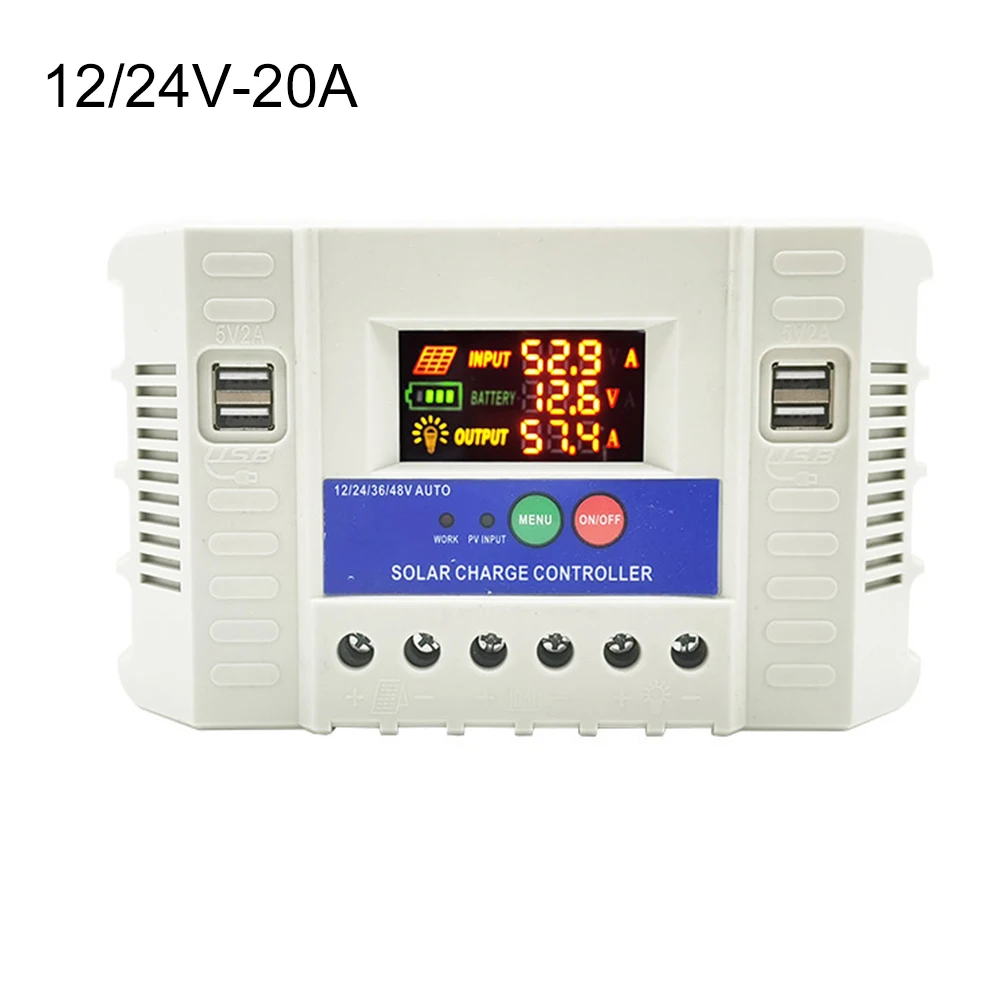 Portable Solar Charging Device Intelligent Charging Management Battery Charger 12V 24V Controller Power Consumption 10mA