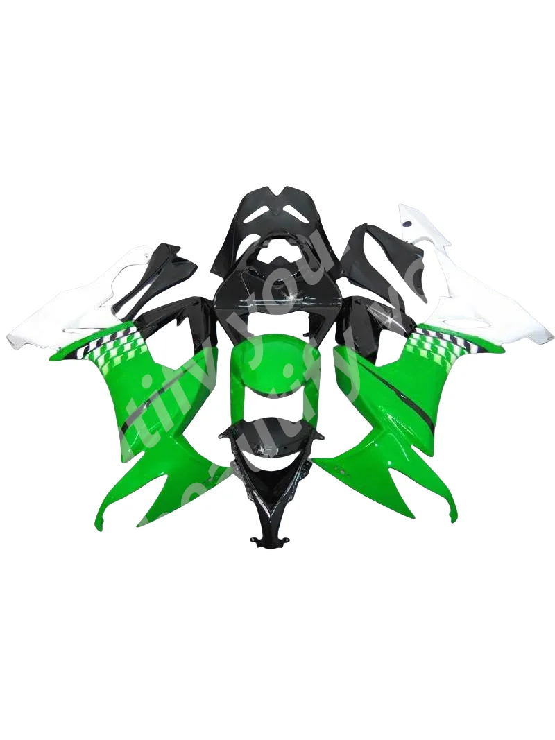 

For Kawasaki Ninja ZX10R 08 09 10 10 Black green fairing kit free custom fairings 2008 2009 2010 ZX-10R set green black