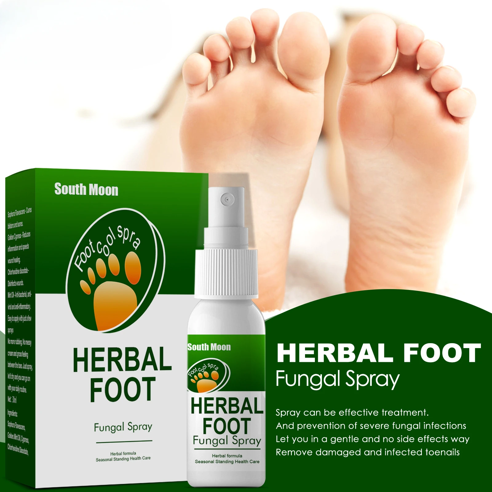 

3 шт., дезодорирующий спрей для ног, против зуда