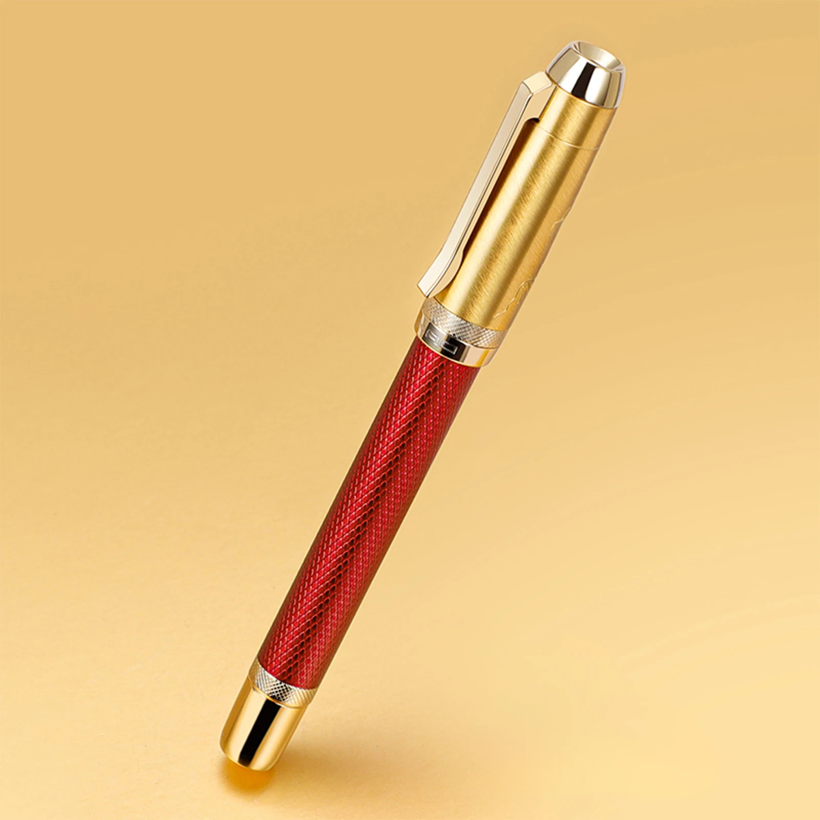 

Jinhao 92 Metal Fountain Pen guard Series EF/F/M Nib Converter Luxury Gift pens Writing ink Pen Office school supplies red gold