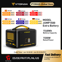 VTOMAN Jump 1500 Extra Battery 1548Wh, Backup LiFePO4 (LFP) Battery Jump 1000 & Jump 1500X & Jump 1800 Power