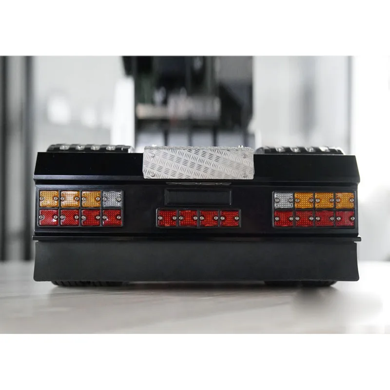 1:14th Scale LED Metal Tail Beam Tail Light Set for Tamiya RC Dump Truck SCANIA R620 R470 R730 LESU Car Accessories