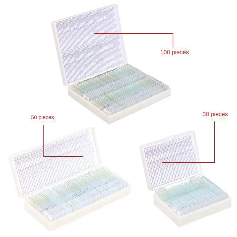 30 Kinds Microscope Slide Microscope Slides For Lab Microscopic Glass Specimen Slides