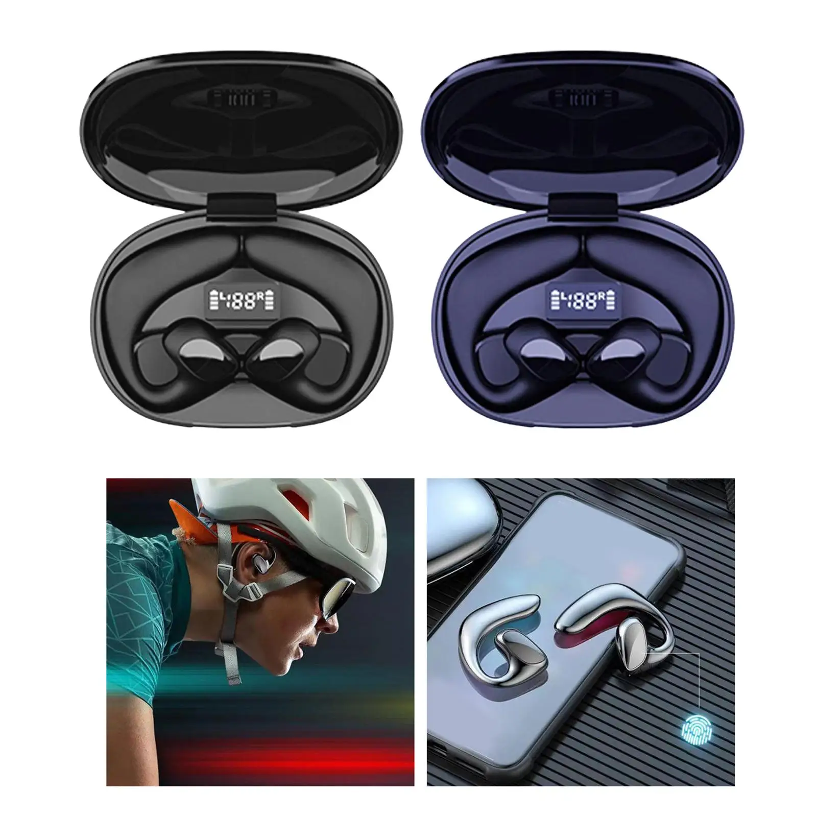 Air Conduction Bluetooth 5.1 Earbuds Low Latency Ear Hook Channel