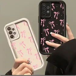 Bow Aesthetic Phone Case for Samsung Galaxy A03 A04 A05 A21S A23 A33 A34 A35 A50 A53 A55 A71 A73 5G Shockproof Soft Cover Coque