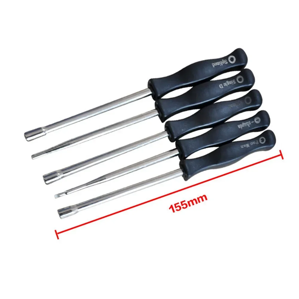 Chave de fenda com aderência confortável para carburador eficaz, manutenção garantida, 15,5 cm, alta qualidade, 10pcs