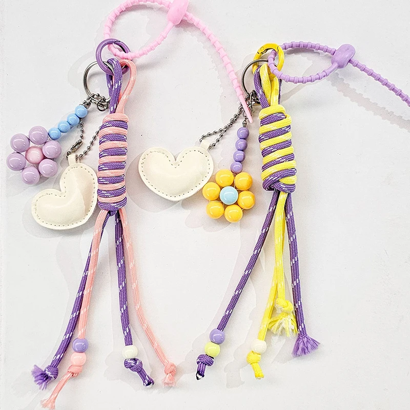 Mobile Phone Bags Keychains Mens Womens Pendants Vintage Brown Autumn And Winter Capybara Plush Keychain Braided Lanyard