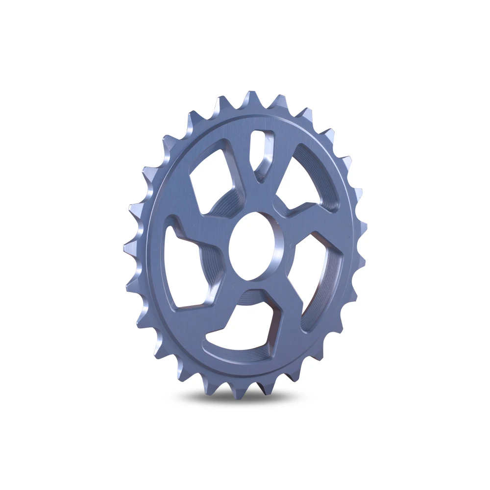 Funsea roda dentada BMX roda dentada One Way Cruiser cascalho MTB bicicleta peças Chainring 25T 28T roda dentada profissional peça sobresselente