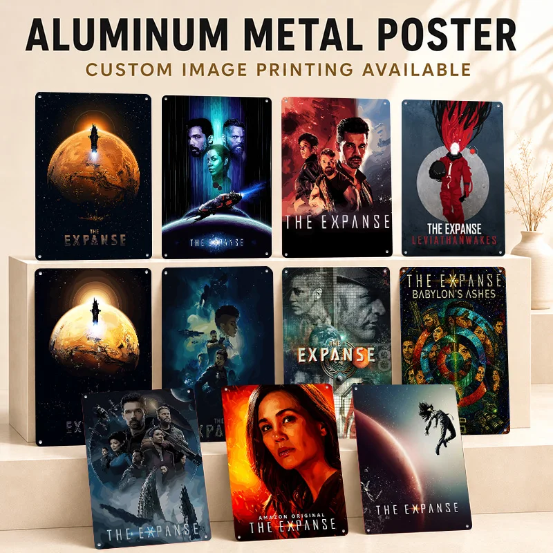 The Expanse Aluminum Posters Customized Metal Tin Sign Premium Cosmic Science Illustration Wall Art For Bedroom Or Observatory