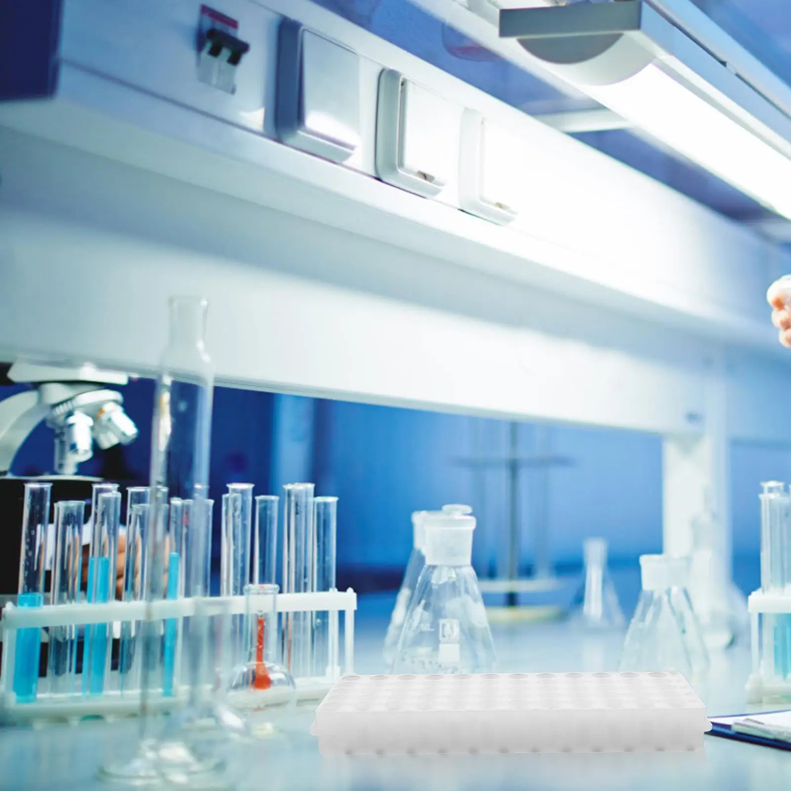 2pcs Centrifuge Tube Rack 60 Slots Dual Panels 0.5ml 2ml Tubes Test Tube Holder Lab Supplies Storage ganizer Plastic Bottle