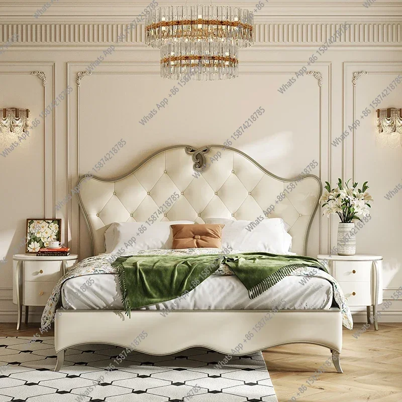 X American Estetica Letto Camera da letto Confortevole moderno Letto di lusso leggero di alta qualità Minimalista Letto Matrimoniale Mobili per la casa