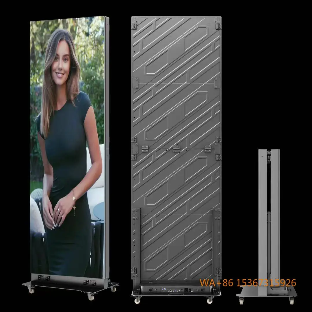 

P2 640*1920mm LED Mirror Display Professional Custom Portable Indoor Advertising Panel