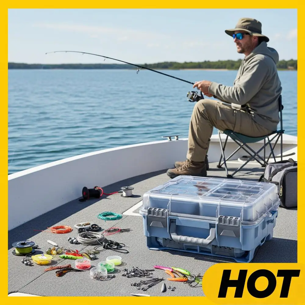 

Waterproof Trunk Storage Box Removal Inside Design Thicker Floating Airtight Stowaway for Outdoor Camping