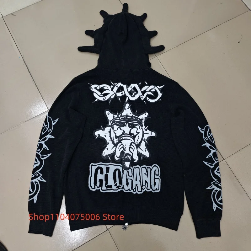 Glo Gang Zip Hoodie Streetwear Moletom Premium Algodão Confortável