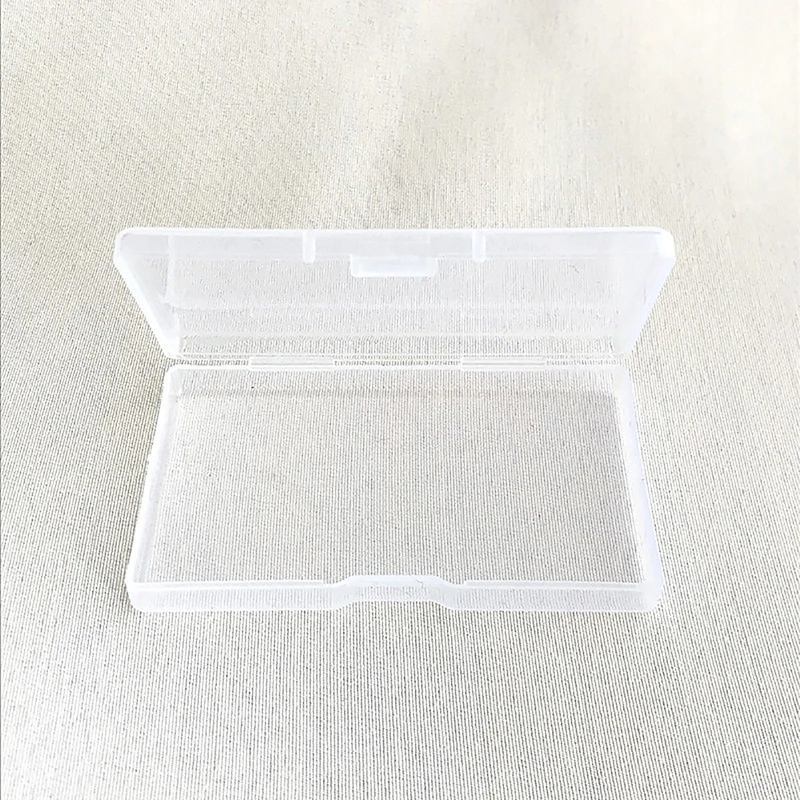 Transparent Plastic Storage Box Jewelry Organizer Cotton Swab Card Mask Storage Desktop Container Tape Sticker Art Tool Case