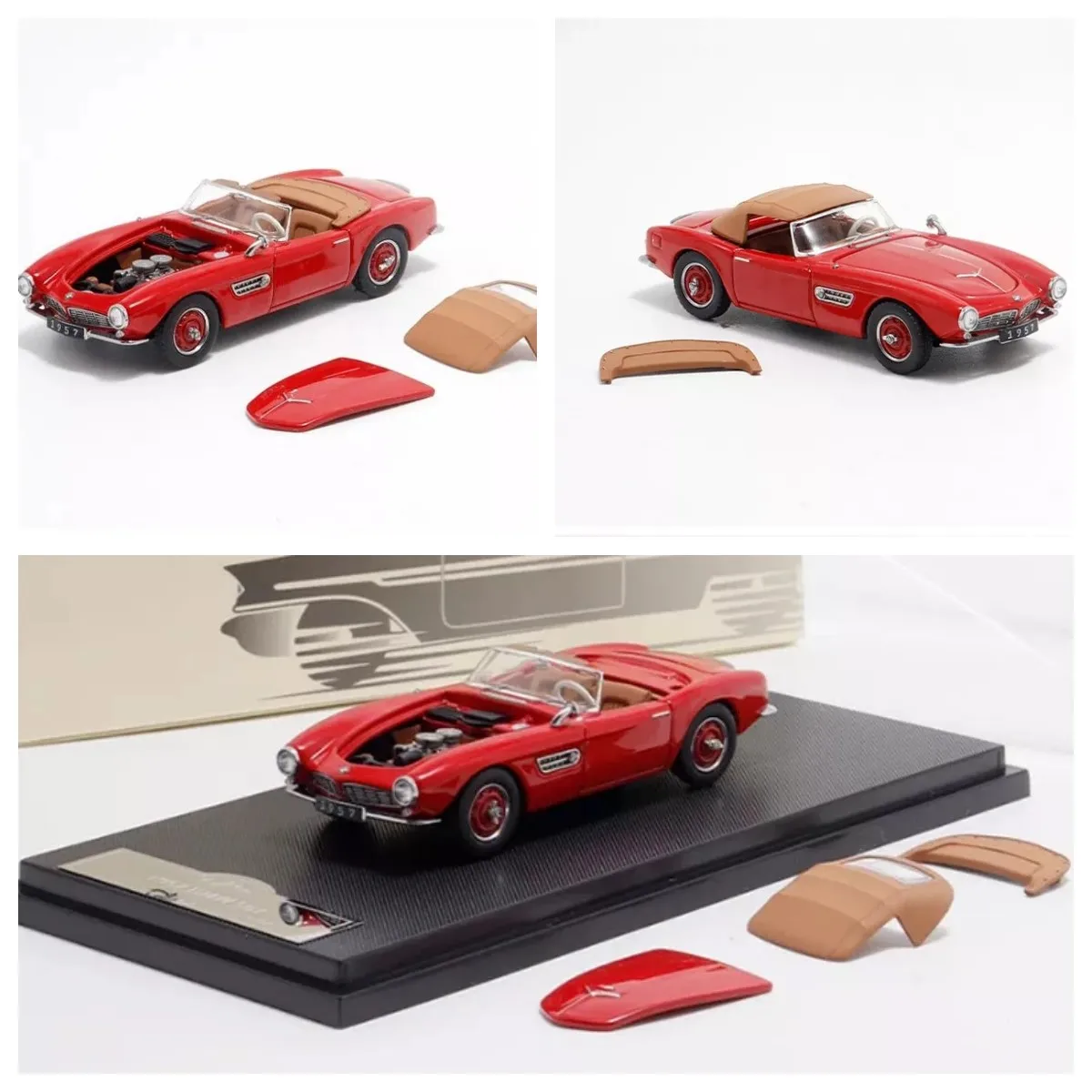 GFCC 1957 507 SOFT TOP + MOTOR Modelo Carro Vermelho 1/64