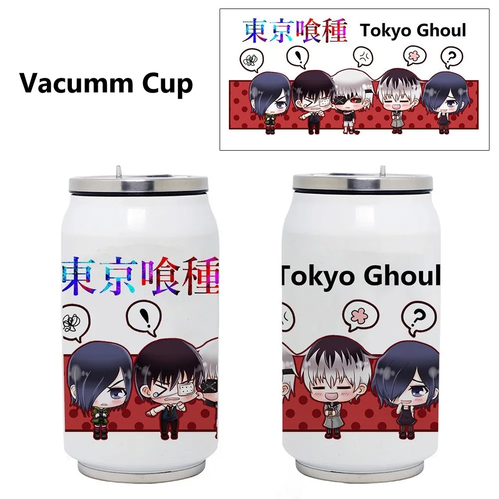 

Anime Game Tokyo Ghoul Vacuum Cup Cartoon Figure Waifu Coffee Mug Water Bottle Cola Shape Water Can with Nipple Girlfriend Gift