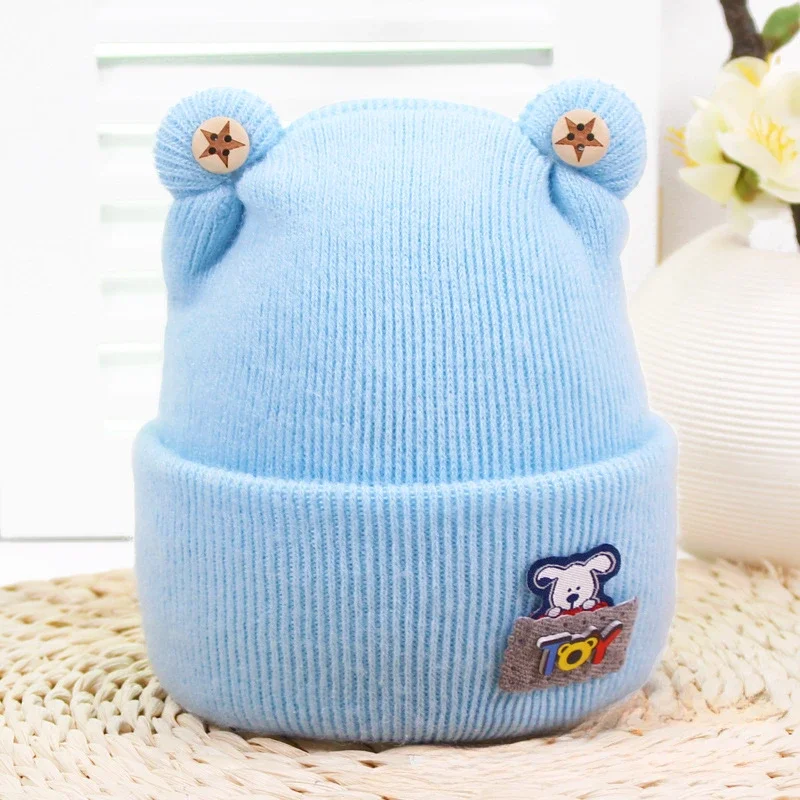 Newborn Girl&Boy Hats Baby Soft Warm Crochet Knit Cartoon Beanie Cap Cute Baby Hats Winter for 0-6 Months