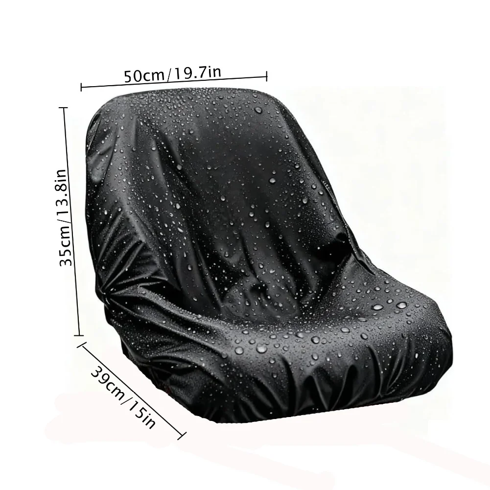Waterproof Oxford Fabric Lawn Seat Cover Black 50x35x39cm Dust Shield For Tractor Riding LawnGarden Equipment Part