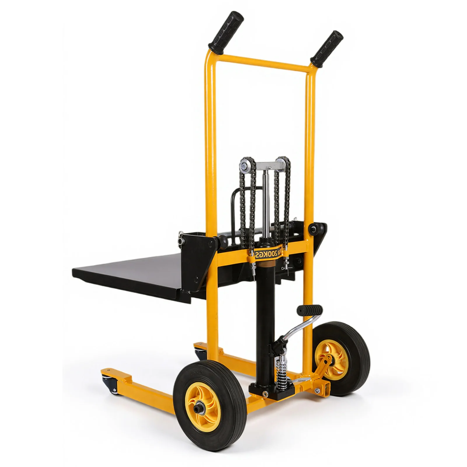 

Мини-погрузчик складной транспортный подъемный тележка с поворотными колесами для погрузки и разгрузки, износостойкий, для коммерческого и промышленного использования