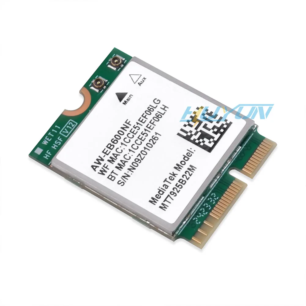 M.2 NGFF WiFi 7 Card MTK7925 Tri-Band WiFi Bluetooth Card with Internal Antennas