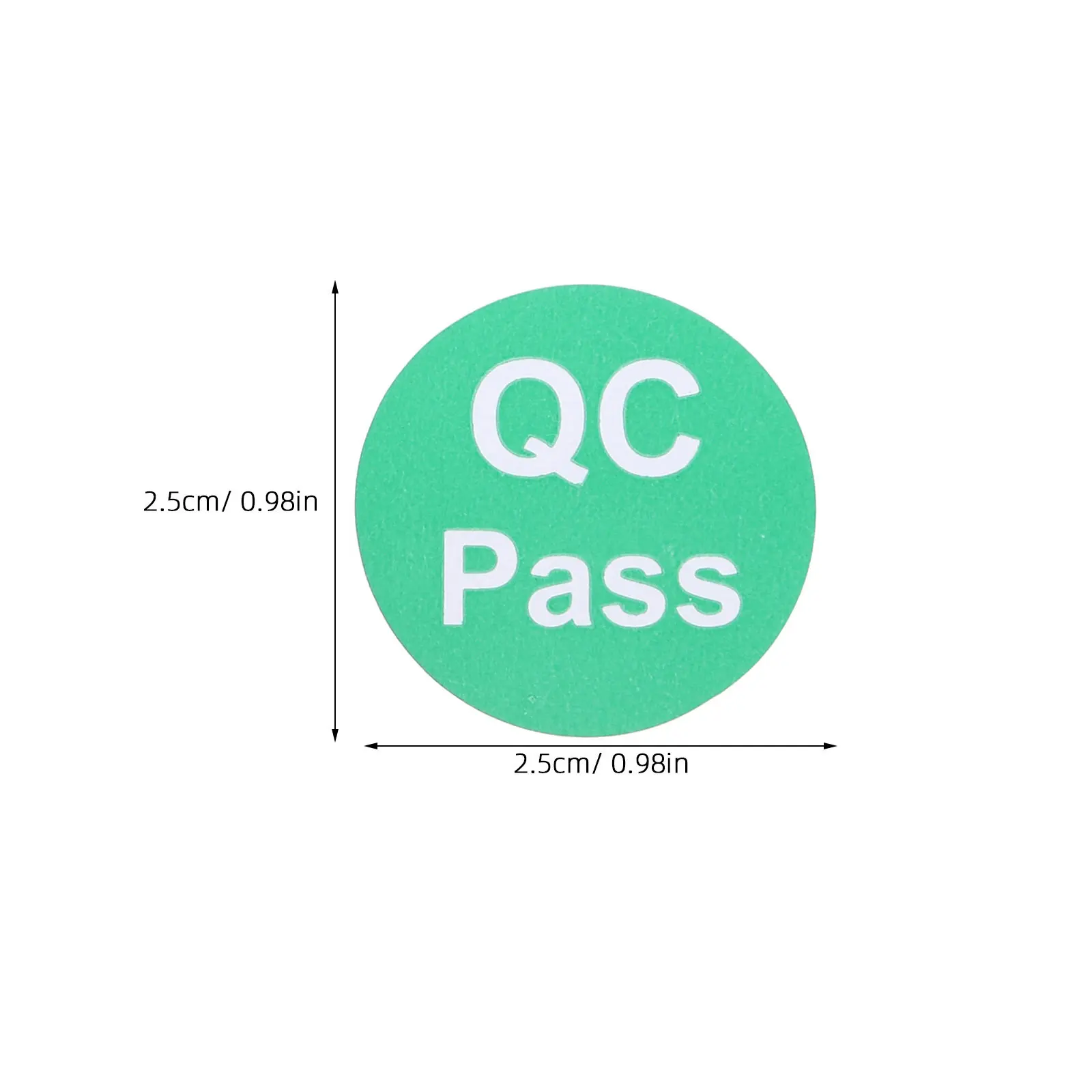 1000Pcs Qc Passed Labels Sturdy Flexible Adhesive Quality Inspection Stickers for Warehouse Shipping Testing and Status Tracking